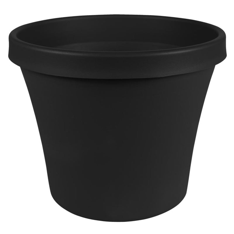 Bloem TR2400 Terra Tapered Planter, Black, Plastic