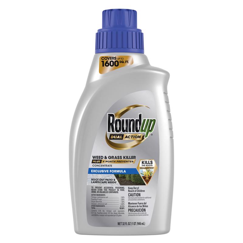 Roundup 5376906 Dual Action Weed & Grass Killer, 32 Ounce