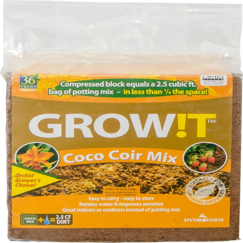 Growit JSCCM25 All Purpose Coco Coir Mix, 9 Lbs