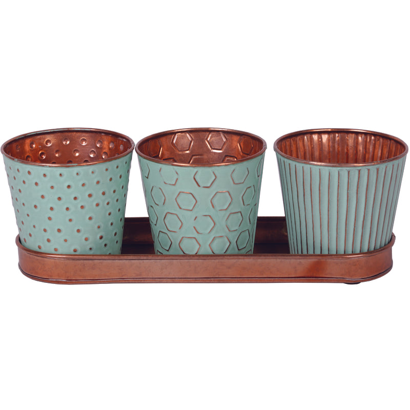 Robert Allen MPT01911 Concord Planter Set, Metal