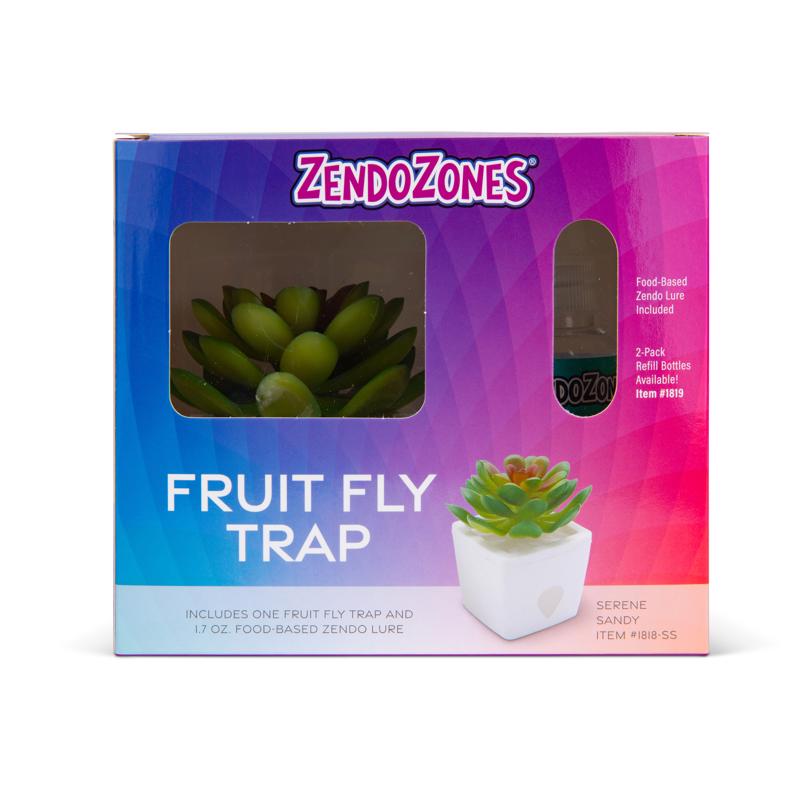 JT Eaton 1818-SS ZendoZones Fruit Fly Trap, White