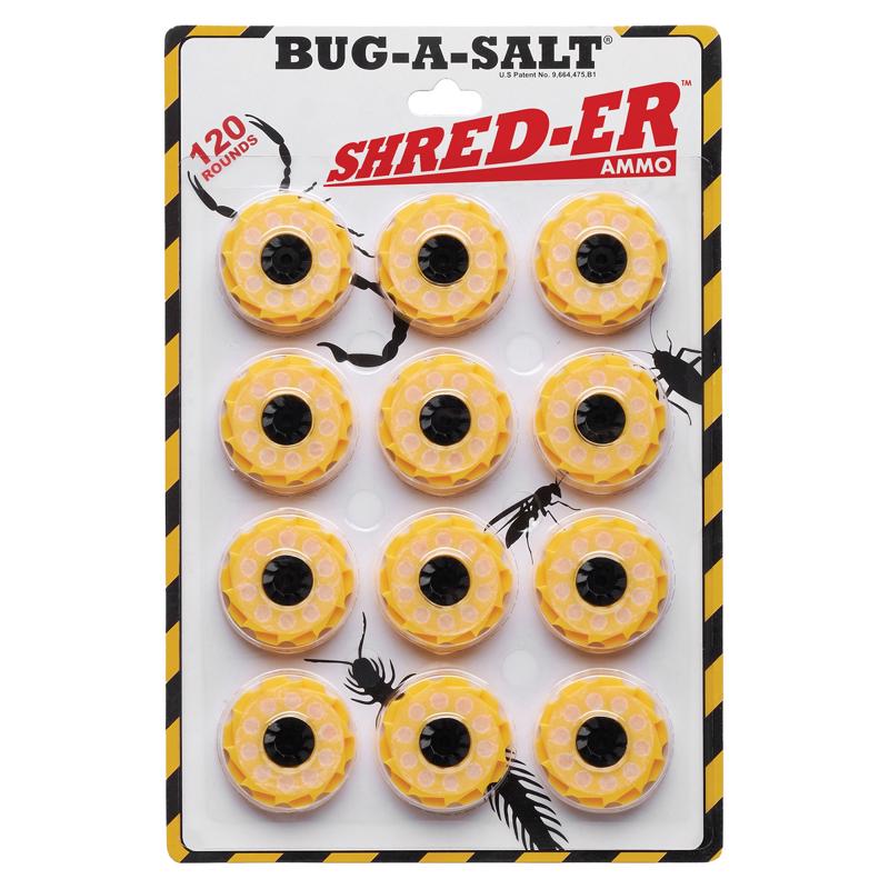 Bug-A-Salt SHRED-AMMO Shred-Er Ammo Cartridge, Black/Yellow