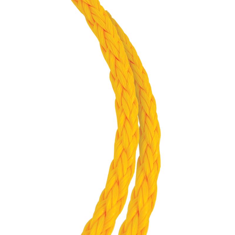 Koch 5060811 Hollow Braided, Yellow, 50 Ft