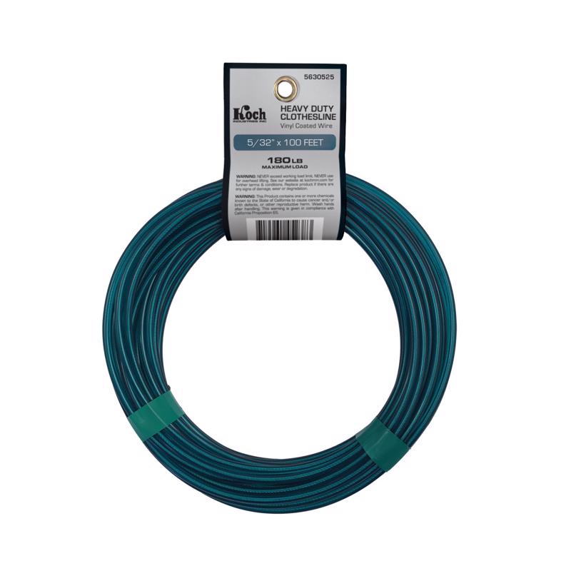 Koch 5630525 Clothesline Wire, 5/32 Inch x 100 Feet