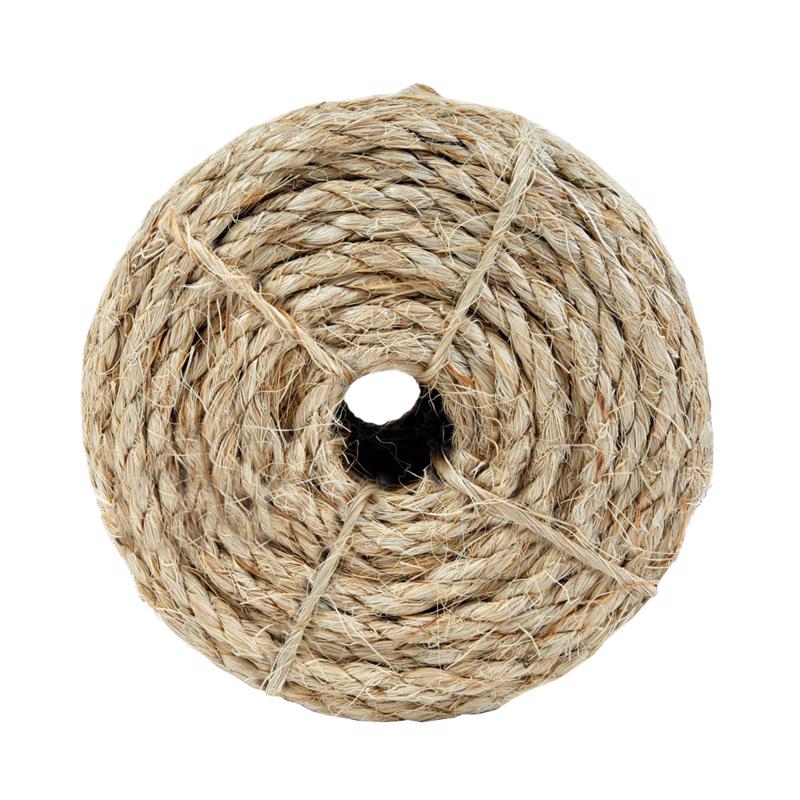 Koch 5301635 Twisted Sisal Rope, Natural, 1/2 inches D X 50 ft