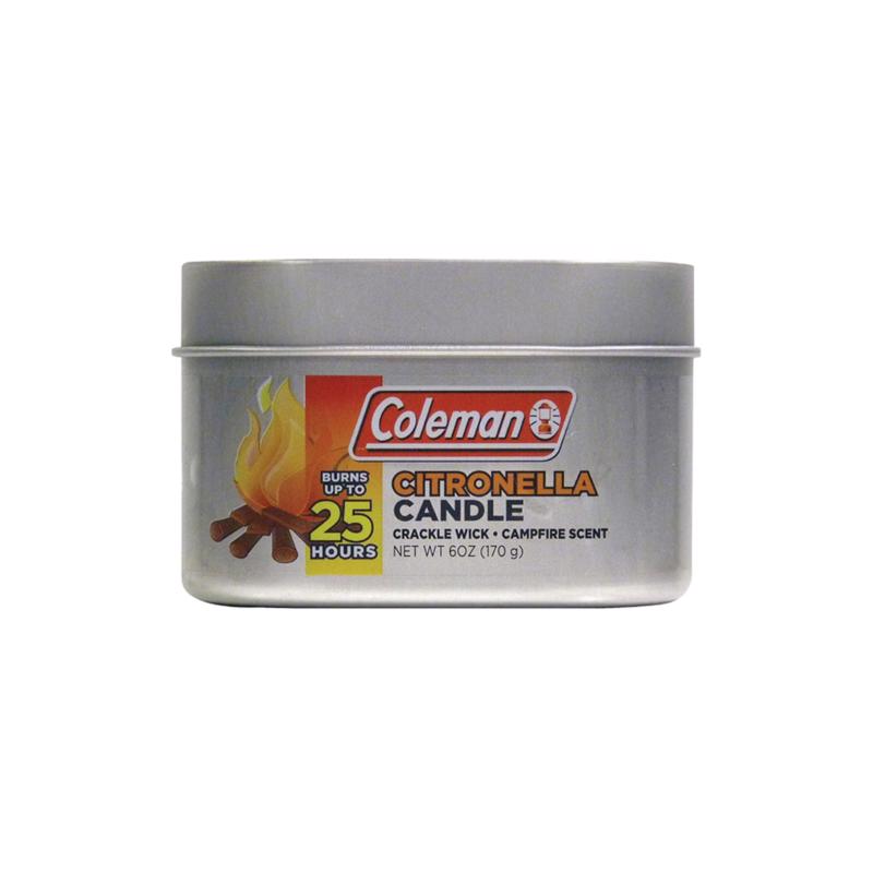 Coleman 7713 Citronella Tin Candle, 6 Ounce