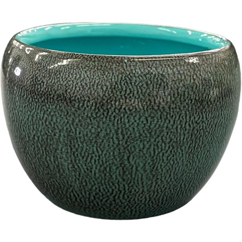 Robert Allen MPT02906 Petite Braeburn Planter, Surf Blue