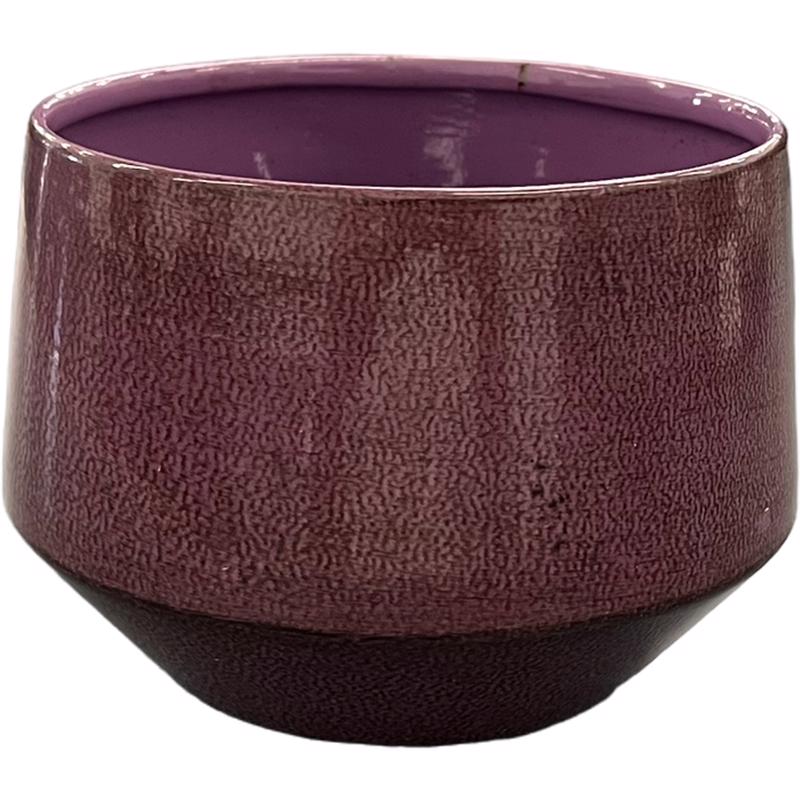 Robert Allen MPT02923 Tapered Chalet Planter, Purple