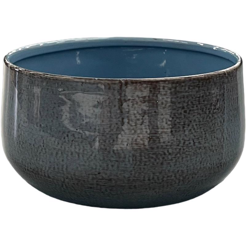 Robert Allen MPT02928 Mini Bella Bowl Planter, Stormy Sky