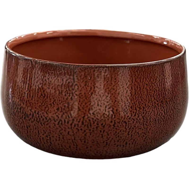 Robert Allen MPT02937 Mini Bella Bowl Planter, Sienna Haze