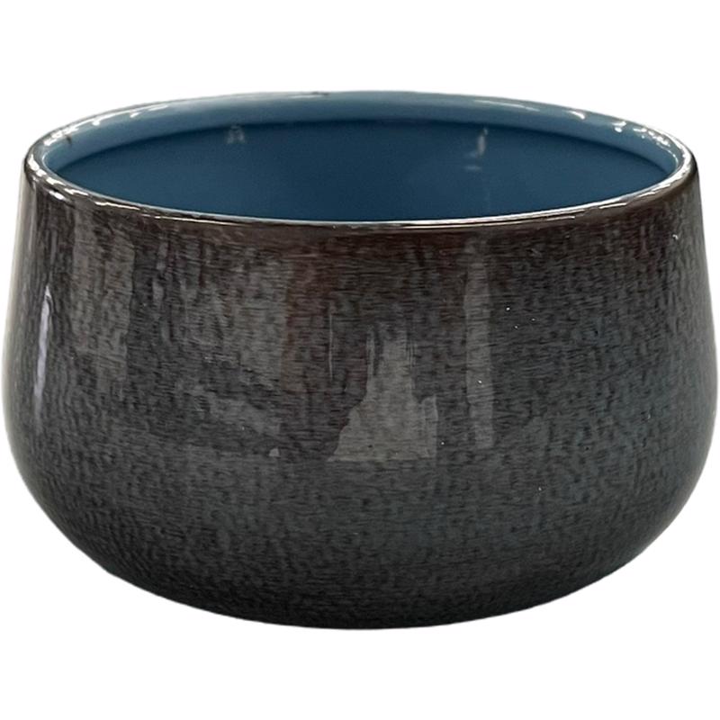 Robert Allen MPT02940 Mini Bella Bowl Planter, Stormy Sky