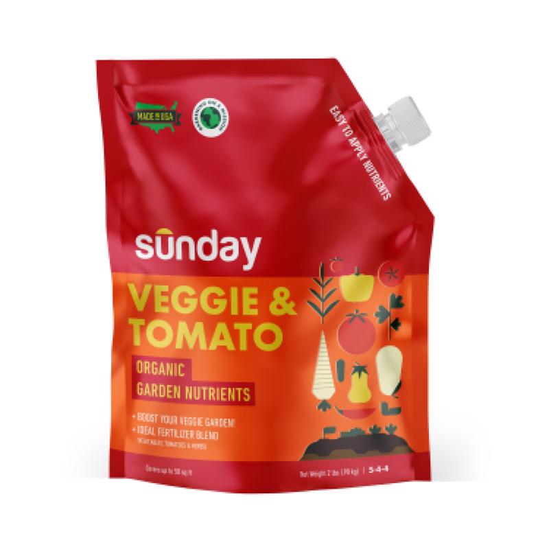 Sunday GF2005 Veggie & Tomato Organic Garden Nutrients, 2 Lbs