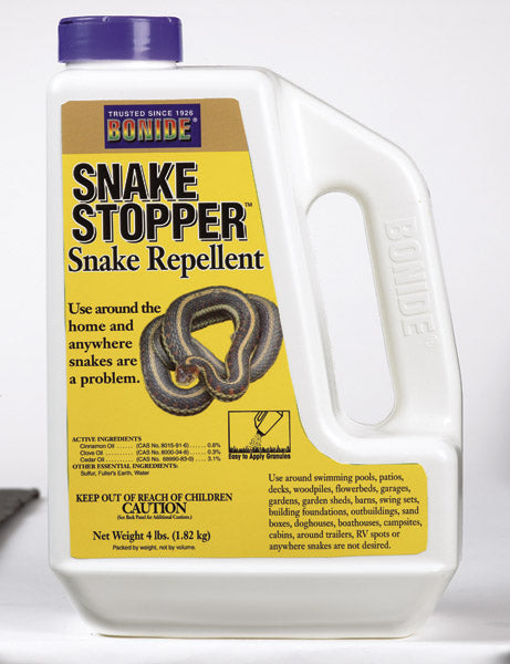 Bonide 875 Snake Stopper Repellent Lawn Yard Snake Repellent & Treatment, 4 LB