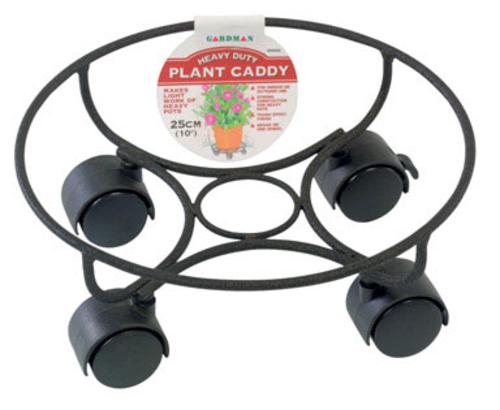 Gardman 89163 Heavy Duty Planter Caddie, Black, 10 in