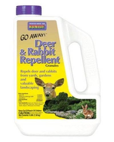 Bonide 227 Go Away Deer & Rabbit Repellent Granules, 3 lbs