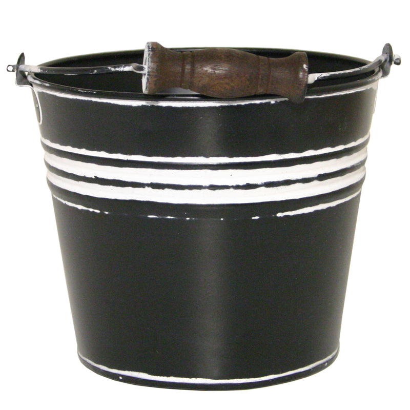 Robert Allen MPT01621 Round Planter, Charcoal