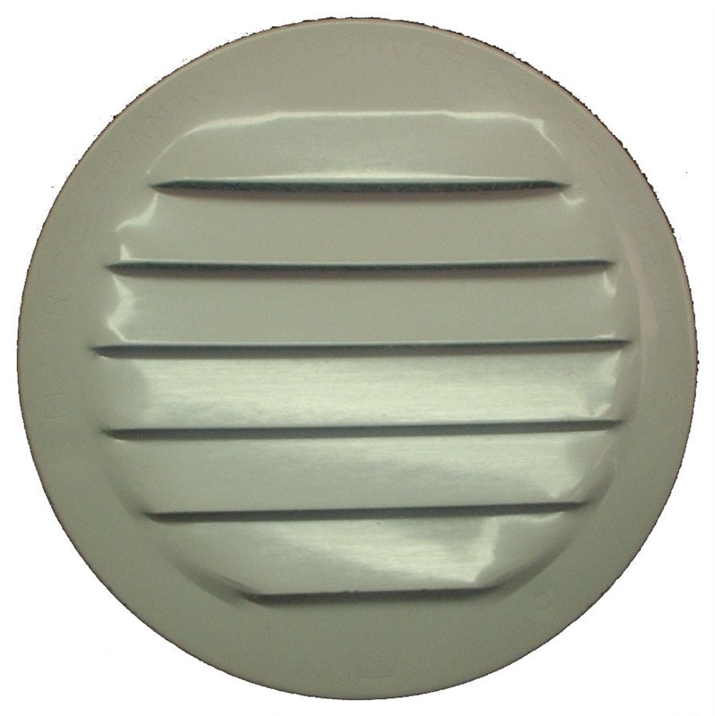 Maurice Franklin RLW-100 3" 3 Aluminum Round Screen Louver, White, 4PK