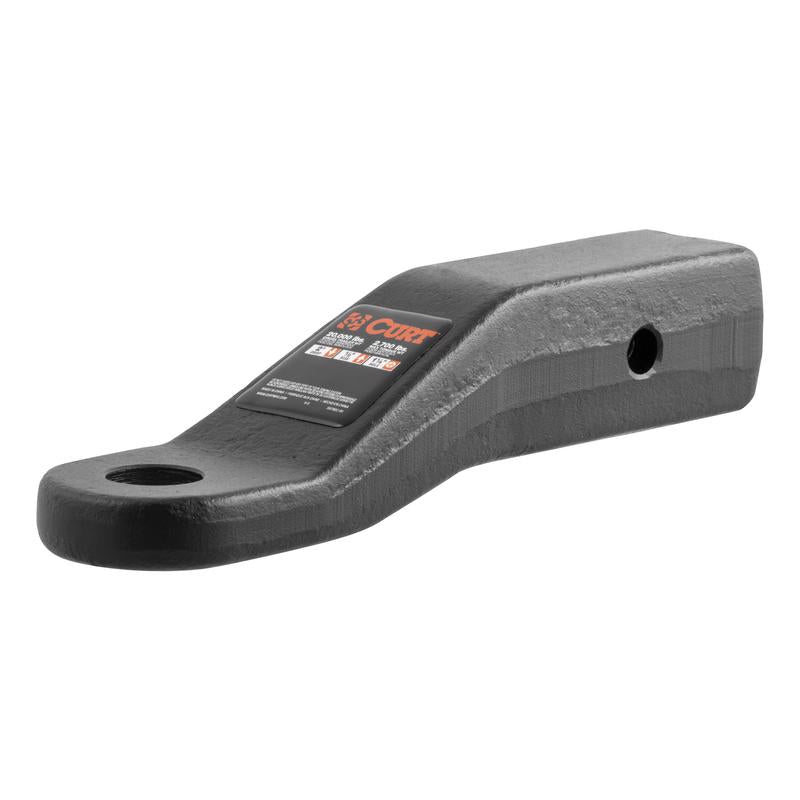 Curt 45456 Trailer Hitch Ball Mount, Black, Forged Steel