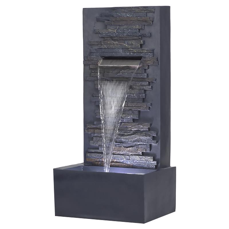 Alpine WIN1562 Modern Stone Wall Fountain, Multi-Color