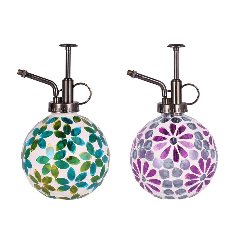 Meadowcreek ZAC84G3482B Mosaic Plant Mister Self-Watering Globe, 6.5 Inch