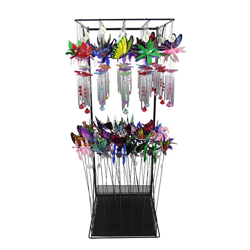 Exhart 05043 WindyWings Wind Chime, Assorted Color, Plastic