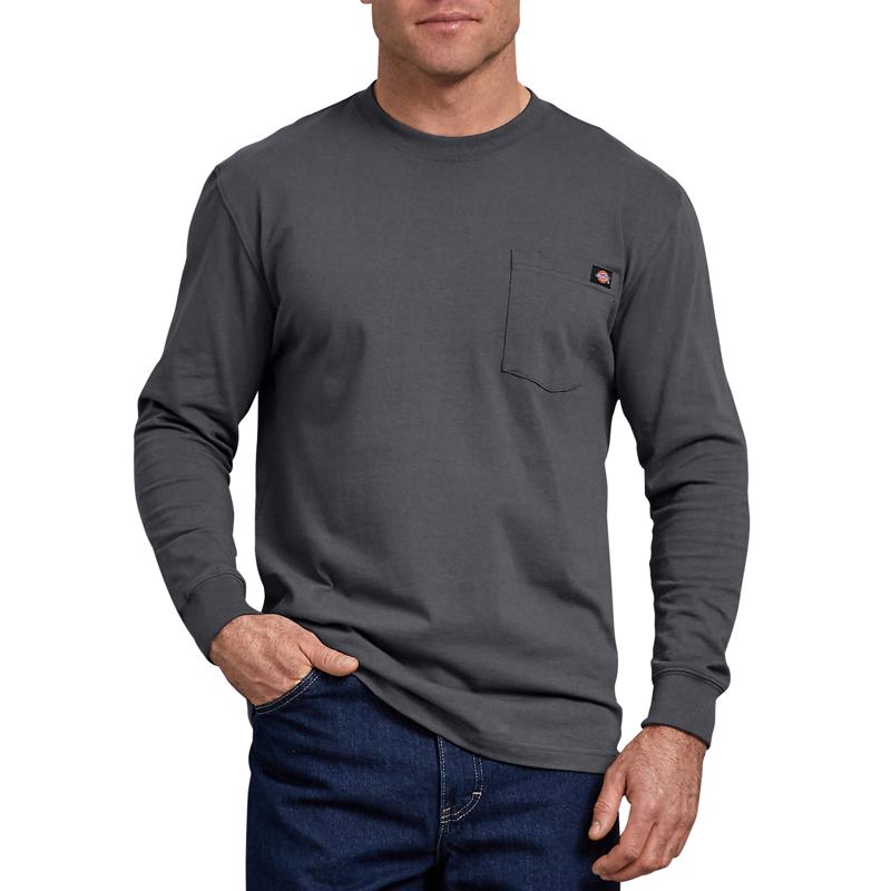 Dickies WL450CH2X Heavyweight Tee Shirt, Charcoal Gray