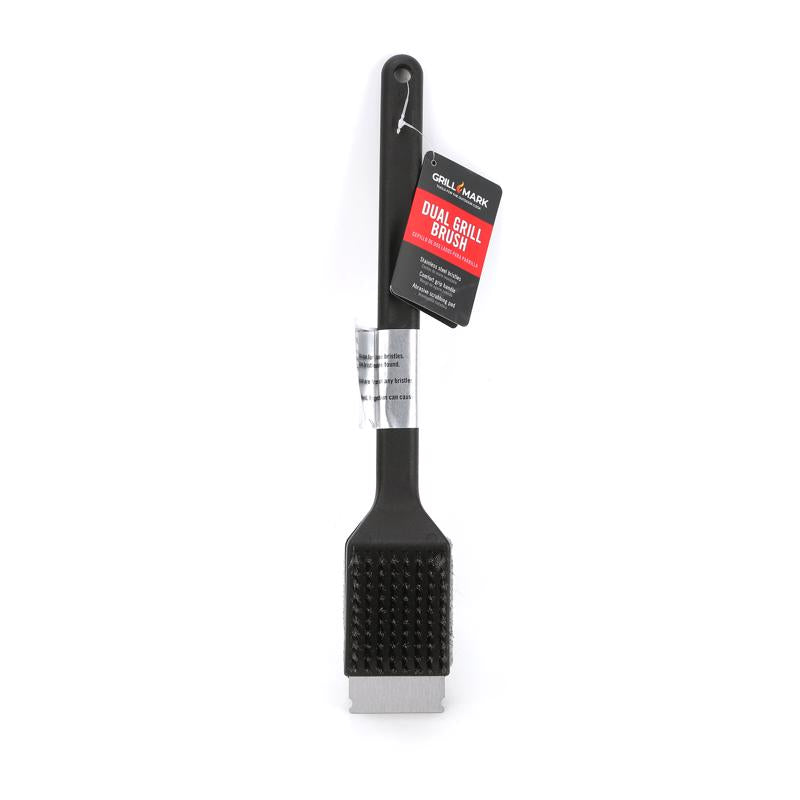 Grill Mark 60320ACE Grill Brush With Scraper, Plastic, Stainless Steel