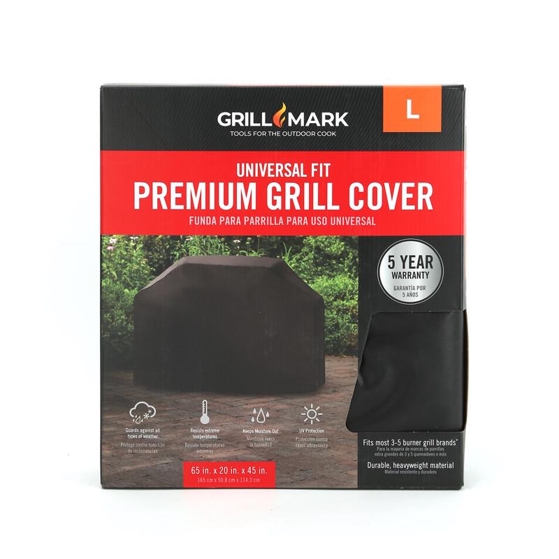Grill Mark 07423ACE Universal Fit Premium Grill Cover, Black