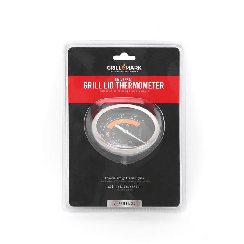 Grill Mark 03045ACE Analog Grill Thermometer, Black/Silver, Stainless Steel