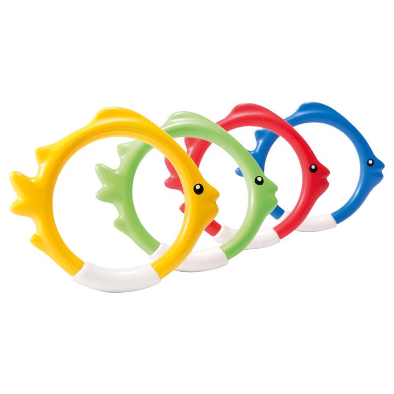 Intex 55507E Fish Ring Pool Diving Toy, Plastic, 6+ years