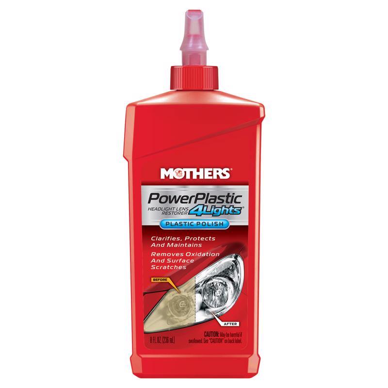 Mothers 08808 PowerPlastic 4Lights Auto Polish, 8 Ounce