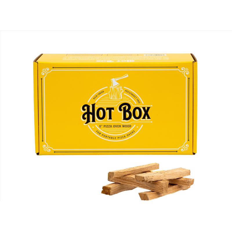 Hot Box Cooking Wood POWOAK Mini Logs, 6 Inch
