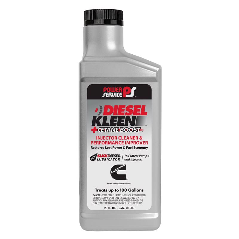 Power Service 3026-12 Diesel Kleen +Cetane Boost Diesel Fuel Injector Cleaner, 26 Ounce