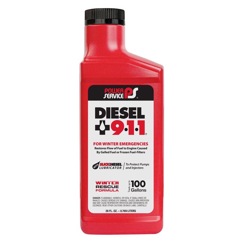Power Service 8026-12 Diesel 911 Multifunction Fuel Additive, 26 Ounce