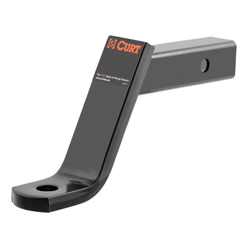 Curt 45870 Hitch Ball Mount, Black, Steel