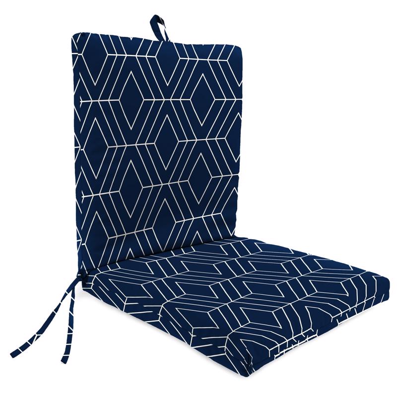 Jordan Manufacturing 9701-5877Q Geometric Chair Cushion, Polyester