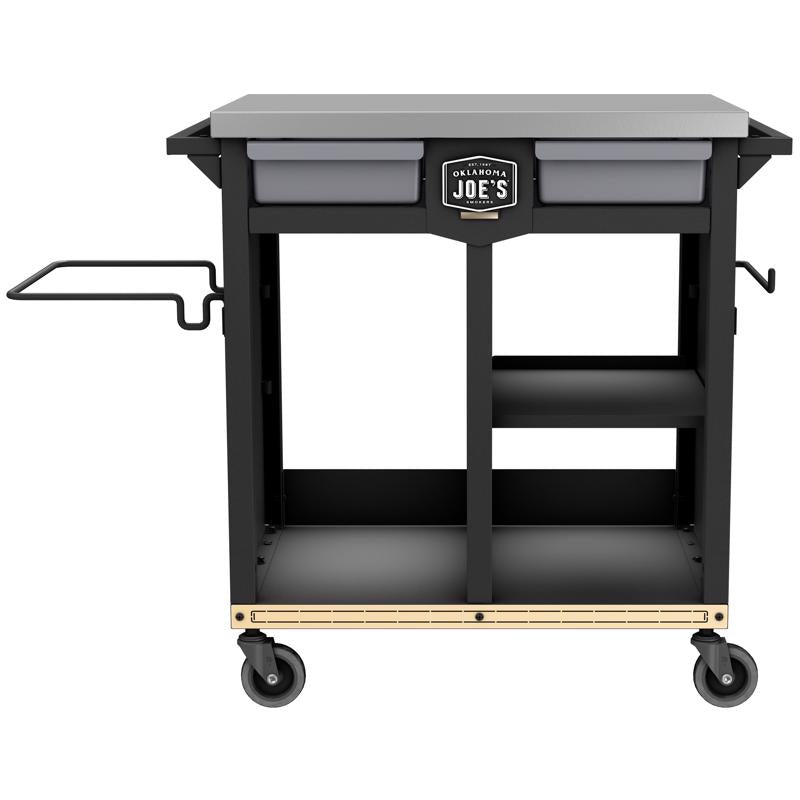 Oklahoma Joe's 23252168 Prep/Storage Cart, Steel