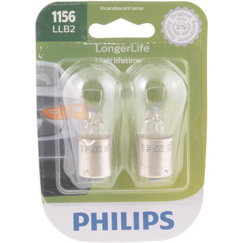 Philips 1156LLB2 LongerLife Incandescent Miniature Automotive Bulbs, 12 Volt