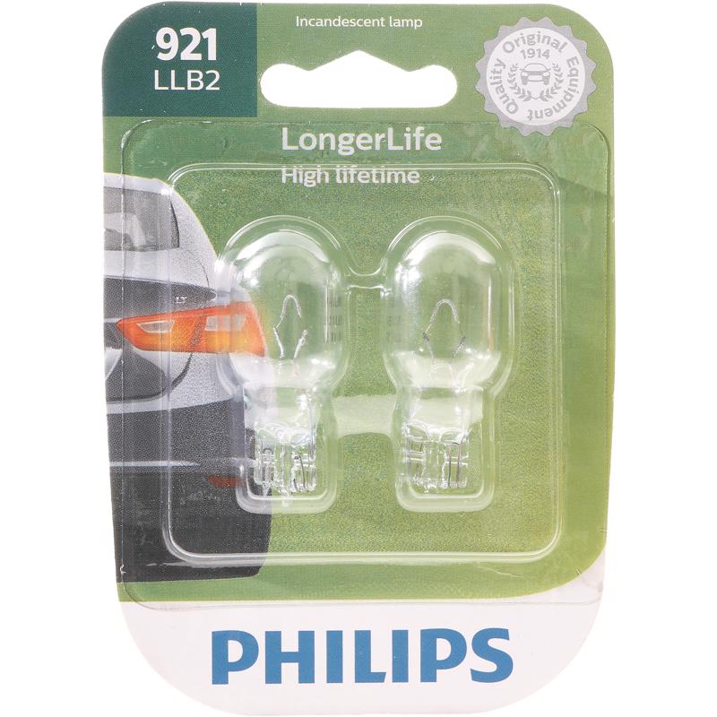 Philips 921LLB2 LongerLife Incandescent Miniature Automotive Bulbs, 12.8 Volt