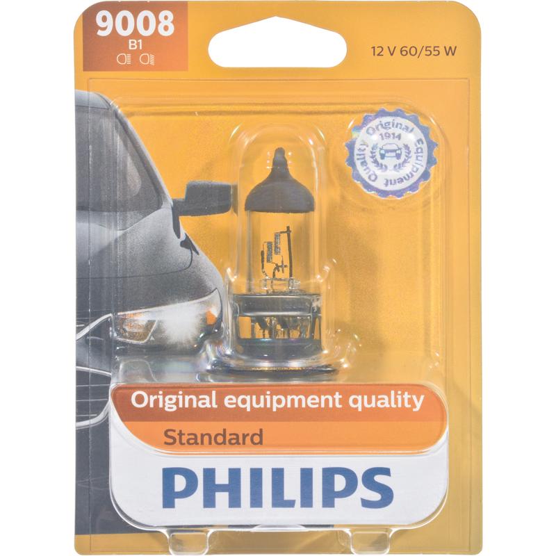 Philips 9008B1 Standard Halogen Automotive Bulb, 60 Watts, 12 Volt