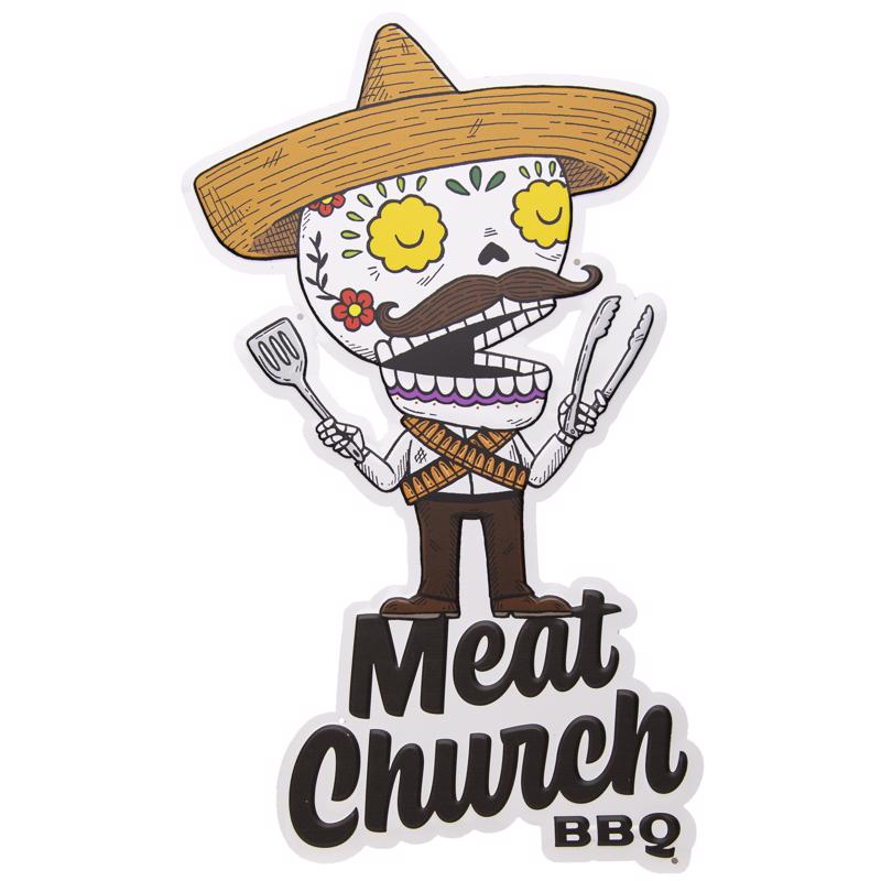 Meat Church 703355944073 Meato Bandito BBQ Embossed Tacker Sign