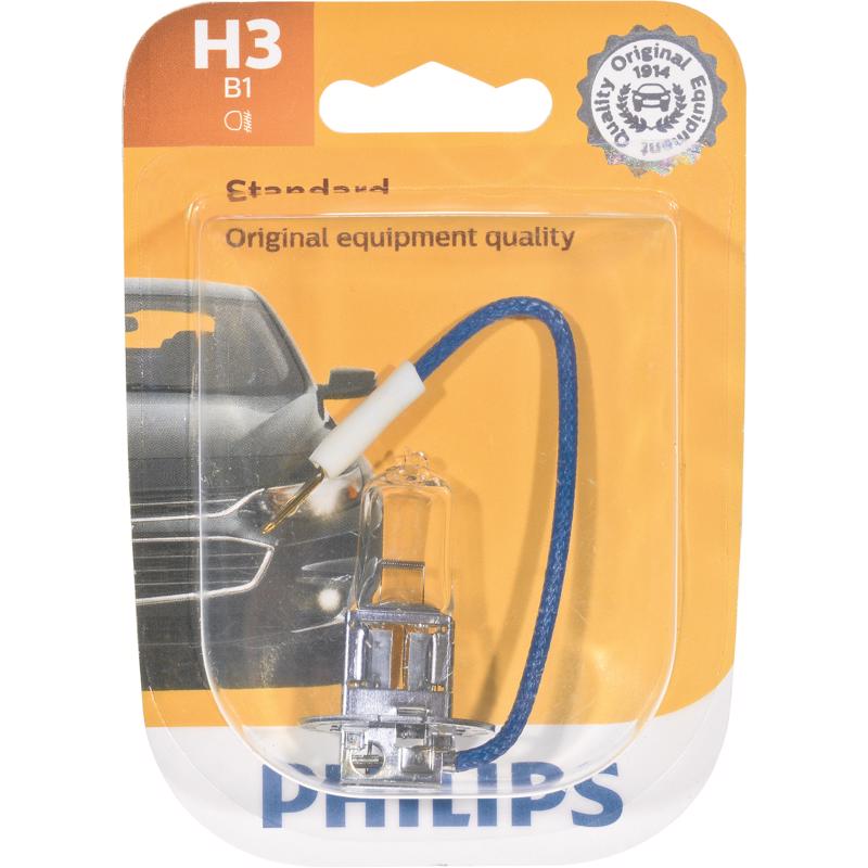 Philips H3B1 Standard Halogen Fog/Forward Automotive Bulb, White, 55 W