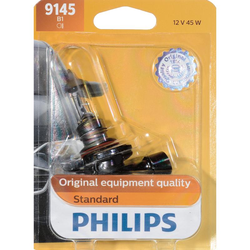 Philips 9145B1 Standard Halogen Automotive Bulb, White, 45 W