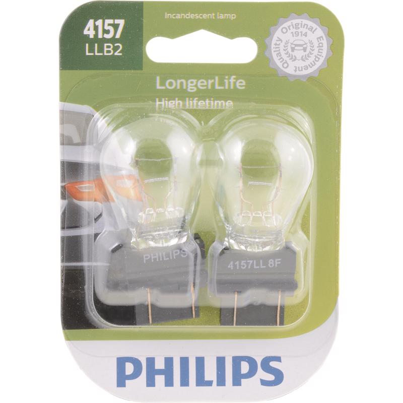Philips 4157LLB2 LongerLife Incandescent Miniature Automotive Bulb, 14 Volt