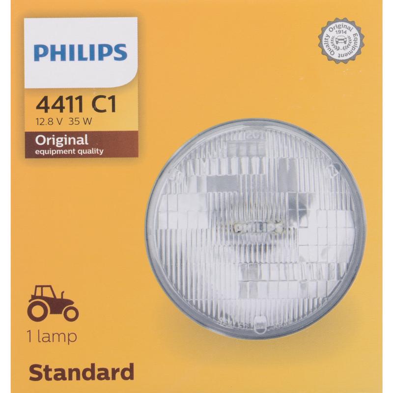 Philips 4411C1 Standard Halogen Low Beam Automotive Bulb, 35 Watts, 12.8 Volt