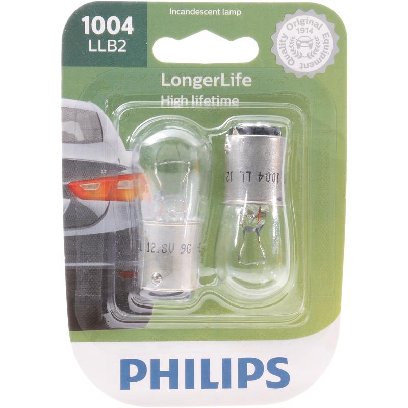Philips 1004LLB2 LongerLife Miniature Automotive Bulb, 12.8 Volt