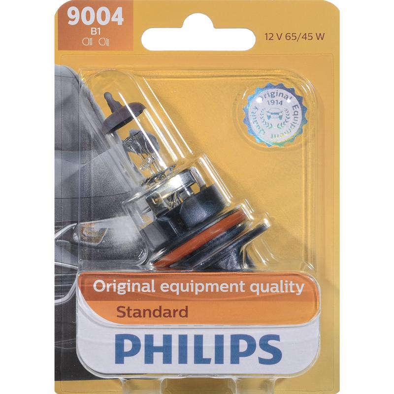 Philips 9004B1 Standard Halogen Automotive Bulb, 65 Watts, 12 Volt