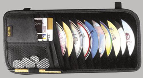 Custom Accessories 31501 CD/DVD Visor Organizer, Black