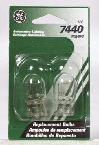 GE 26200 Miniature Lamp Bulb #7440/BP2, 12 V, T7