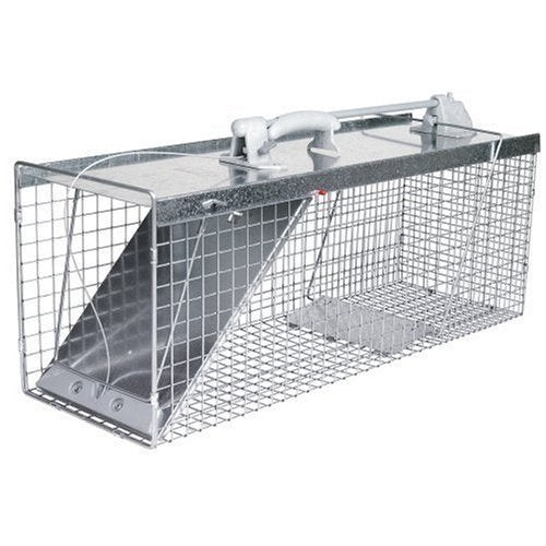 Havahart 1084 Small Easy Set Live Animal Trap, 24"L x 7"W x 7"H